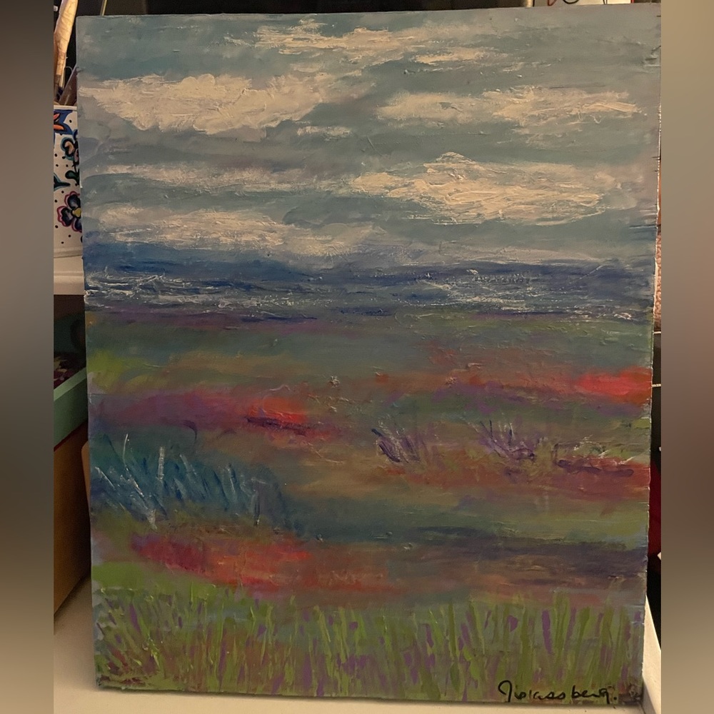Acrylic painting on wood . Original artwork- one of kind .